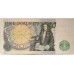 GREAT BRITAIN UK 1981 . ONE 1 POUND BANKNOTE . ERROR . MISSING PRINT